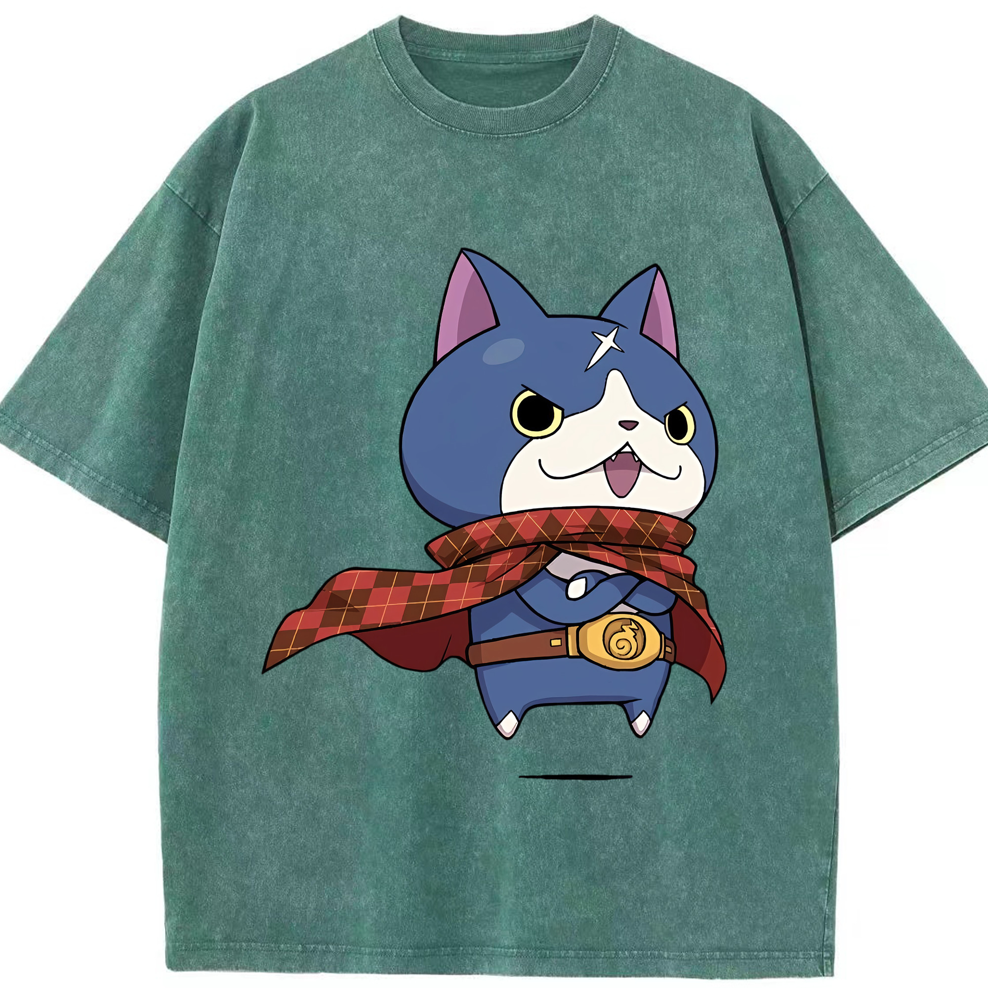 （画像用） 妖怪ウォッチ Yo-kai Watch 綿100% ヴィンテージ風 半袖Tシャツ（フロントプリント）